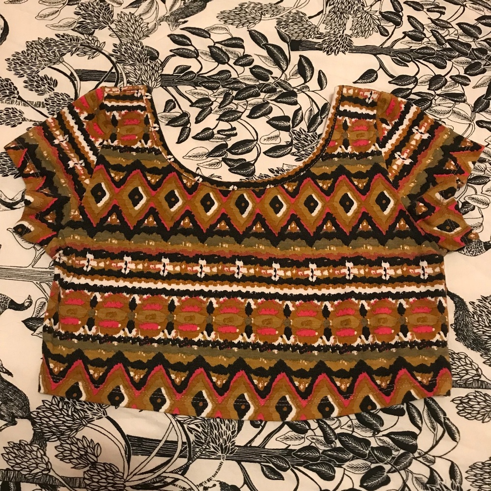 UK2LA Tribal Boho Crop Top